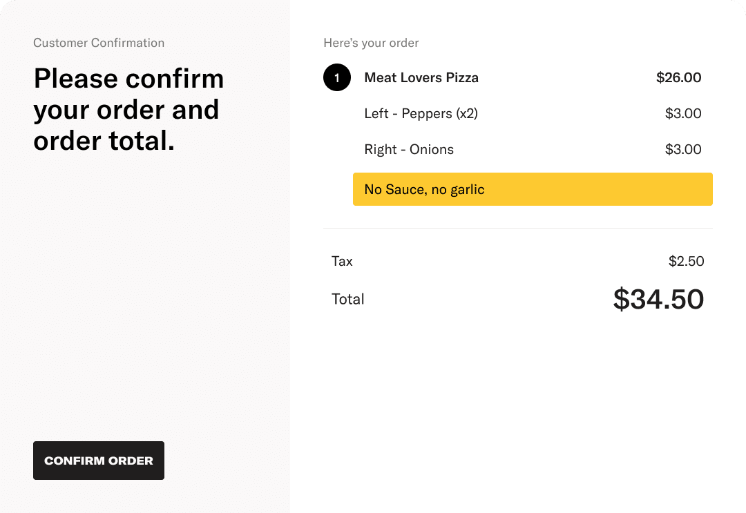 01A Order Modal