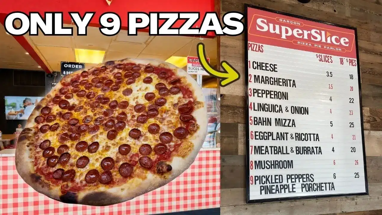 Why your pizzeria menu is too long (and what to do about it)