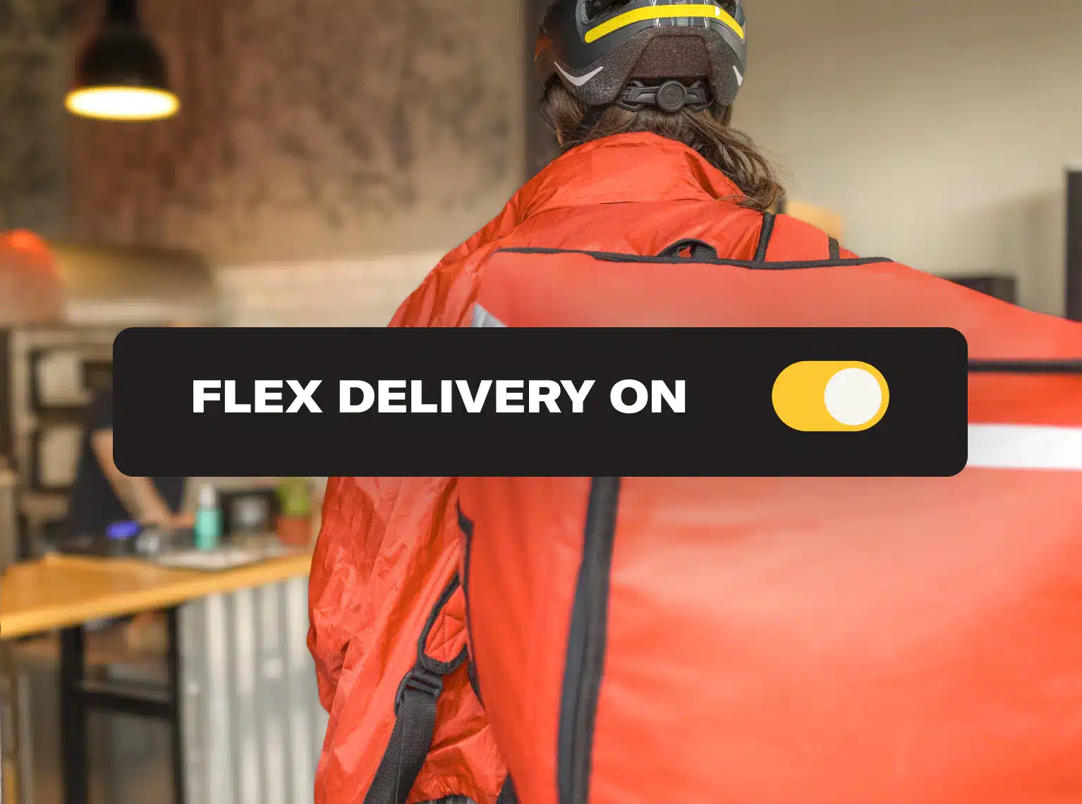 On-demand delivery drivers ready to cover a restaurant's volume spikes
